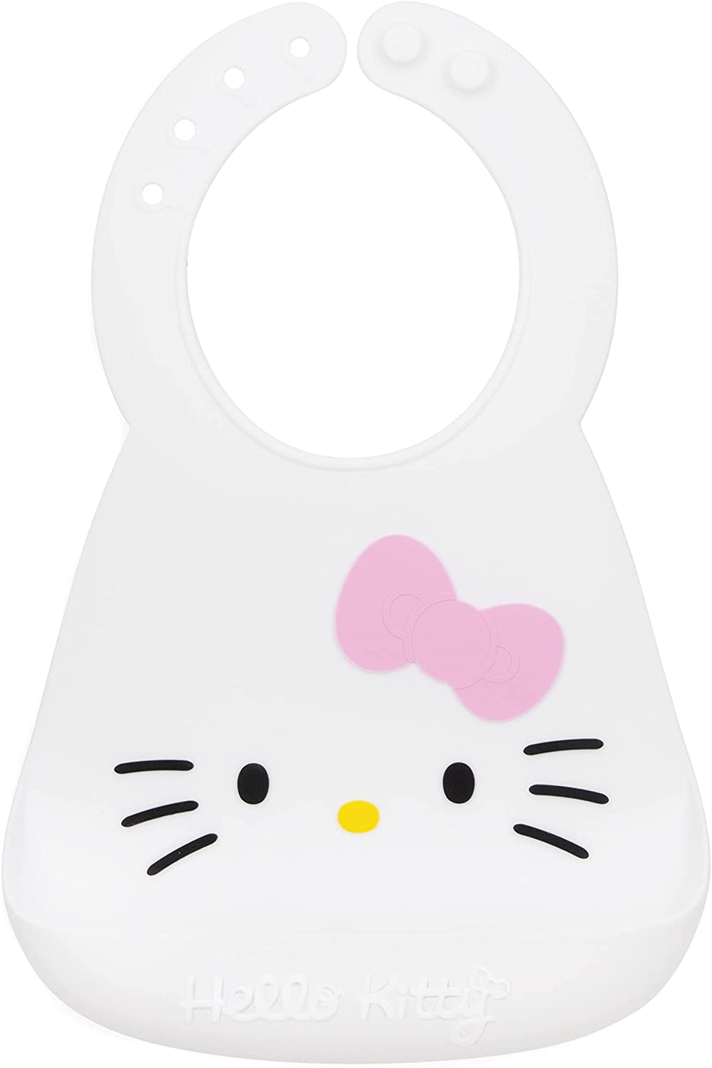 ★送料込★bumkins バンキンス×Hello Kittyハローキティコラボお食事 シリコンビブ 6ヵ月～ 4段階調節可能