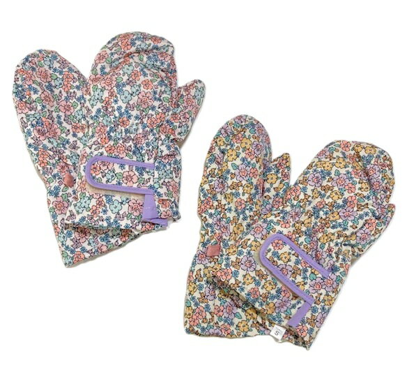 Gloves - 【Jolly　Jury】 雪国仕様 　スノーグローブ　小花柄　ポリエステルオックス撥水加工手袋/耐水圧2000/てぶくろ/手袋
