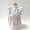 ☆★送料込み★★Kid‘s Foret セパレート水着 小花柄女児/UVカット/肩フリル