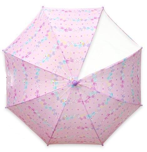★送料込み★OrangeBonbon（オレンジボンボン）傘　子供用　カサ　アンブレラ　≪リボン柄ピンク≫入園準備用品/入学準備用品傘 キッズ 子供用