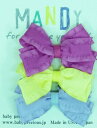 大人気【MANDY　NON SLIP CLIPS RIBBON】3本セット ヘアアクセサリー　18003-A-set浴衣/セレモニー/結婚式/発表会/入学式/