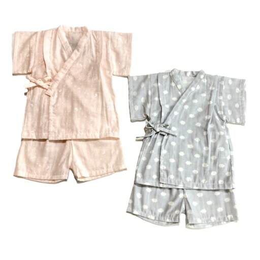 日本製【stample 夏のおめかし/星と月柄・くも柄甚平】 夏の女の子・男の子の服/お祭り/お風呂上り 日本製【stample 夏のおめかし/星と月柄・くも柄甚平】 夏の女の子・男の子の服/お祭り/お風呂上り