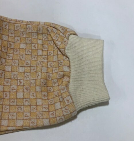 ★送料無料★★シンクビー/女の子/男の子/長袖パジャマ×長ズボンミニ裏毛/やわらかタッチ/10分丈パンツ95cmのみ/前開き/ボタン仕様/キッズお腹ホック付