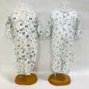 ★送料込★【boribon oeuf】ボリボンウーフ【日本製】長袖ツーウェイドレス(天竺/薄地)50~70cm/アニマル柄/クラウドベア柄/ギフト/出産祝い/肌に優しい