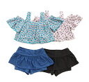 ★送料込★入荷しました【OCEAN & GROUND】GIRL'S 水着オフショルダー セットアップ 女の子花柄/ハート柄/グリーン/ベージュ/ブラックオーシャンアンドグラウンド