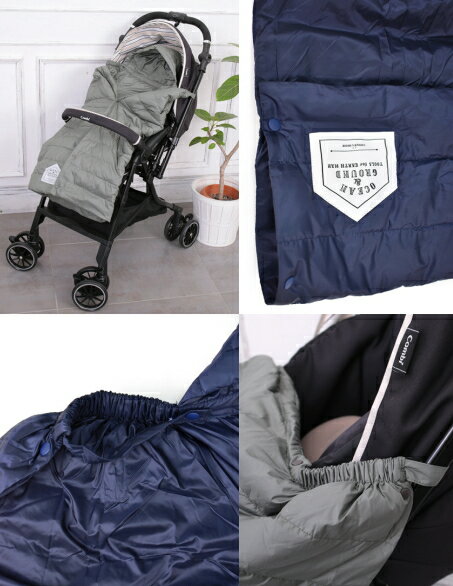 ☆★送料無料★★オーシャン＆グランド　2WAY ダウンフットマフ　撥水加工/ふんわり軽いダウン/2WAYケープ抱っこやおんぶ、ベビーカーでのお出かけにネイビー/ブラック/オリーブ