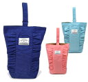 ピンク・ミント再入荷♪【OCEAN & GROUND】フリル★シューズバッグー/バッグ内履き入れ/かわいい/シンプル/上品/お名前タグ入れ/女の子軽い/無地/ナ...