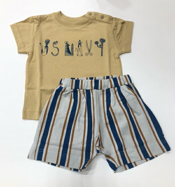 【OCEAN&GROUND】オーシャン＆グラウンド　GIRL/BOY/かぶり/半袖パジャマ/プリント/BE/かわいい/おしゃれ/ルームウェア