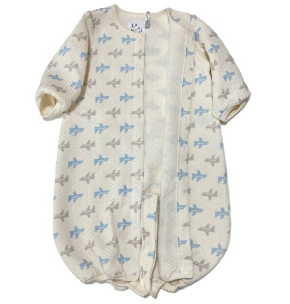 【la　stella】ラステラ　あたたかキルトを使用した2WAYドレス/赤ちゃんのお洋服カバーオール/総柄ロンパース