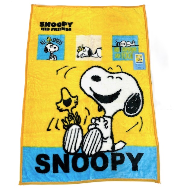 ★送料込★Snoopy/ふわふわブランケット/毛布100×140cm/ちょっとしたお出かけに/ドライブ/毛布/保育園お昼寝