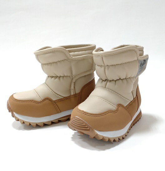 ★送料込★【Kids Foret】撥水加工スノーブーツ防寒ブーツ/男の子/女の子/無地14cm 15cm 16cm 17cm 18cm履きやすい/マジックテープ脱着/厚めのソール/雪国