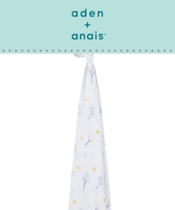 【Aden & Anais】モスリンコットン100％スワドル 1P/forest print/ギフトBOX入り/...