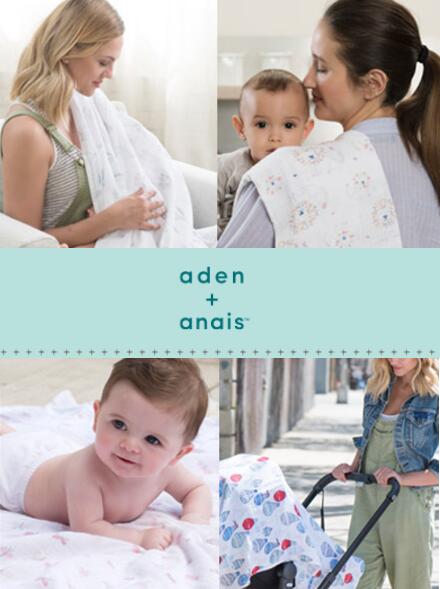 【Aden & Anais】モスリンコットン100％スワドル 1P/forest print/ギフトBOX入り/...