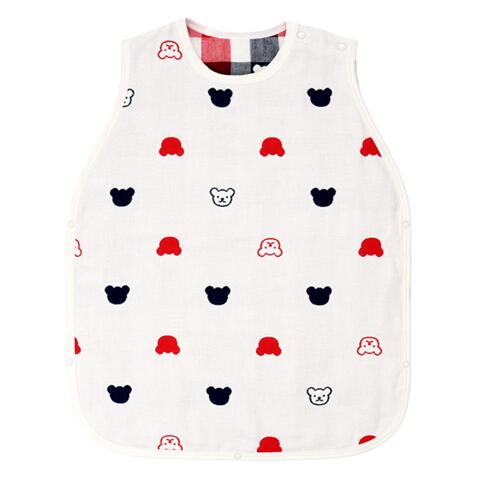 日本製/赤ちゃんの城　六重ガーゼスリーパー/トリコロールガーゼ出産祝い/簡易ラッピング無料