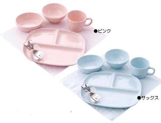 ★送料込み★【赤ちゃんの城】【日本製】　お食い初め食器　初めてのベビー食器　食器セット　有田焼　百日