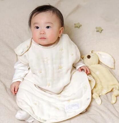 スリーパー　ベビーサイズ ふくふくガーゼ(6重ガーゼ)スリーパー　エクリュ　/ベビーサイズ　/ふくふくガーゼ