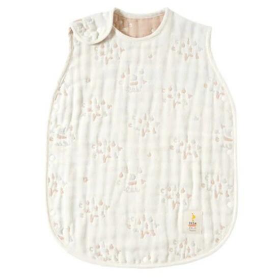 10mois　ベビーサイズ ふくふくガーゼ(6重ガーゼ) FOOD TEXTILE / ルイボス × 赤カブスリーパー/環境に..