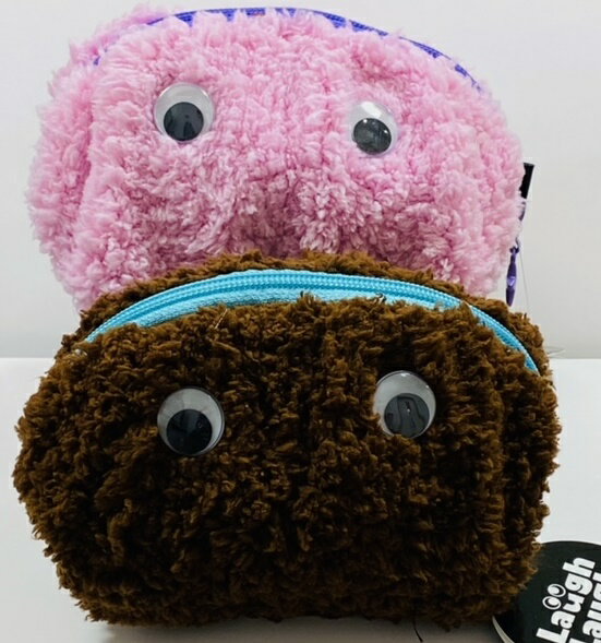 ☆★送料込み★★デラキュート☆ラフラフポーチ　ブラウン/ピンクマルチポーチ/プレゼント/プチプラ/かわいい/リアル/