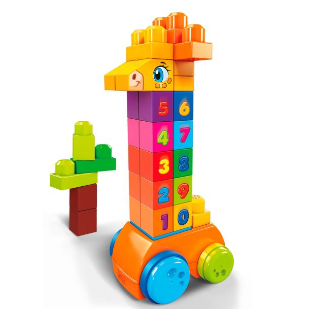 訳ありの為☆送料込み 1才からのメガブロック 123 かぞえて!はずむキリン