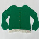 dolcina 長袖カーディガン/ニットカーディガンサマーニットカーディガン/綿100%/100・110cm/女児/子供服/キッズ