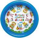 ★送料無料★ビニールプール★サックス★アニマルトレイン/80CM/コンパクトBeach Goods/3歳以上/膨らまし時85×22cm/かんたん空気栓装着商品/プール/海/安全/スイミング/コンパクトサイズの円形プール