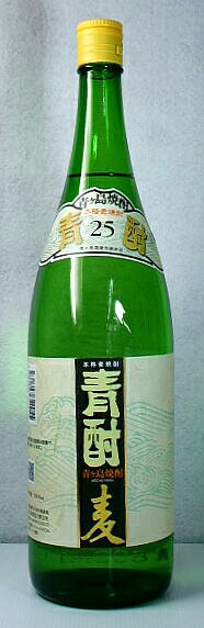 青酎　麦　25度　1800ml　【伊豆七島・青ヶ島の本格麦焼酎】