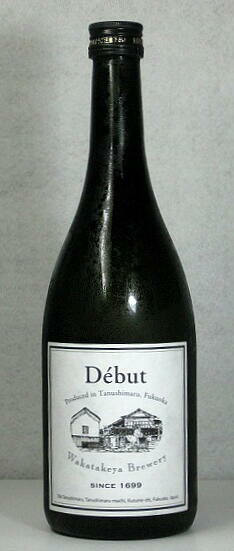 若竹屋　純米　DEBUT　無濾過生原酒　720ml【限定品】のサムネイル