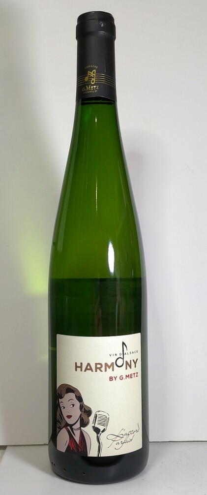 ジェラール・メッツ　アルモニー　　750ml　【音符をあしらったラベル　アルザス　辛口】