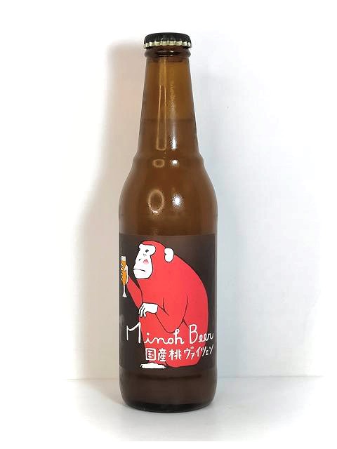 箕面ビール　国産桃ヴァイツェン・白鳳Ver.　 330ml瓶　【MINOH BEER　シーズナルビール】
