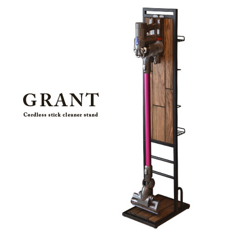 【クーポン配布中】スティッククリーナースタンド 掃除機 スタンド 掃除機掛け スティック掃除機 掃除機スタンド ダイソン dyson マキタ コードレス 収納 おしゃれ スリム 掃除機収納 掃除機立て 収納 省スペース 天然木 アンティーク ヴィンテージ ハンディ 北欧 モダン