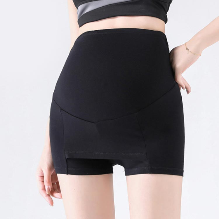 ENT-SELECTの下着 インナーパンツ ペチパンツ ペチパンツ ペチコート マタニティ アジャスター付き 3分丈 部屋着 透け防止 Yラインカバー ハイウエスト マタニティショーツ 薄手 ストレッチ性 通気性 見せパン 薄手｜アングル3