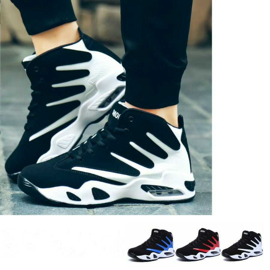 Rakuten - エアー ハイカット ダンス バッシュ メンズ メンズ オシャレ HIPHOP ストリート系 ハイカット K-pop 韓流 シューズ 赤 青