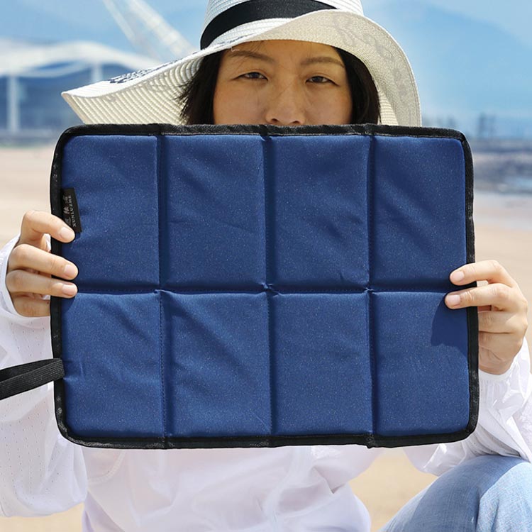 【楽天スーパーSALE】コンパクト 折りたたみ ミニマット コンパクト アウトドア サウナマット 8つ折り 簡易イス 軽量 8つ折り 座布団 ざぶとん 4つ折り 防水 巾着付 2個セット レジャーシート 折り畳み ent-select-10006512 ENT-SELECT サンプル画像2