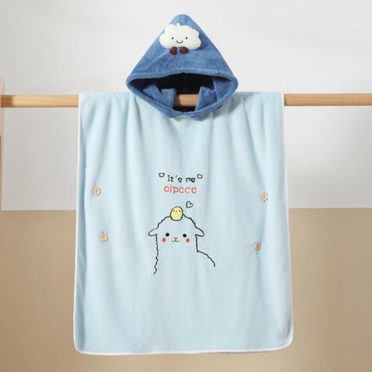 ENT-SELECTのガーゼタオル ピンク かわいい 女の子 バスローブ キッズ フード付き バスタオル 男の子 ポンチョタオル リバーシブル キッズバスタオル プール お昼寝 バスタオル 海 海水浴 ベビー タオル キッズ 赤ちゃん お風呂｜アングル2