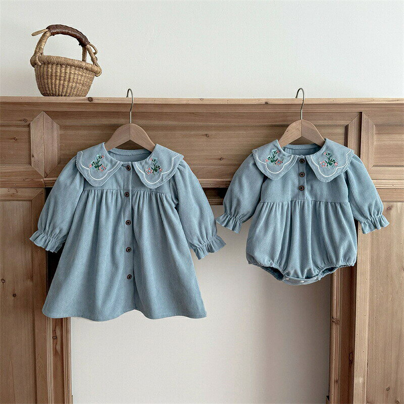 ロンパース 女の子 カバーオール ベビードレス 襟付き コーデュロイ ワンピース 春服 秋服 子供服 ベビー服 ガールズ 韓国風 可愛い 洋服 パジャマ キッズ 赤ちゃん 服 柔らかい 新生児 出産お祝い 百日祝い お宮参り お食い初め ギフト 楽天海外通販