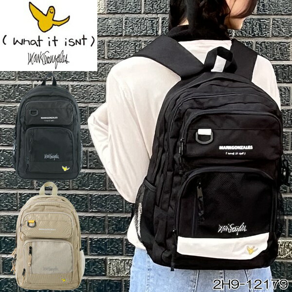 リュック (What it isNt) ART BY MARK GONZALES BACKPACK 3ポケットバックパック 2H9-12179 デイバッグ 学生 通学 B4