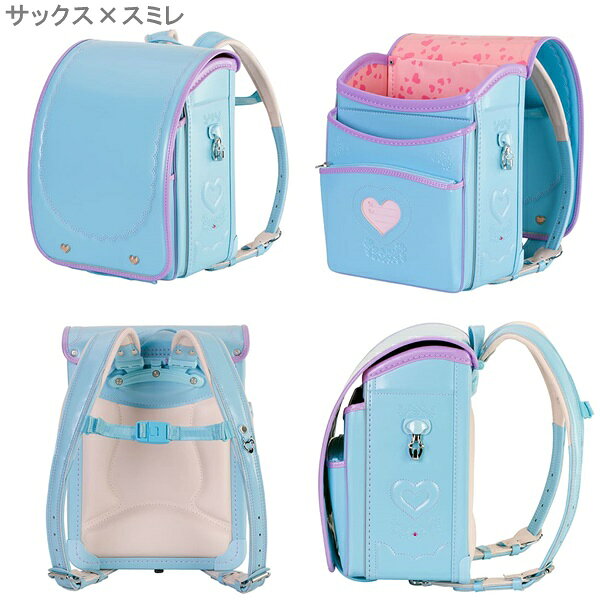 ランドセル 2027年 新作ランドセル ふわりぃ ジュエルスタイル Jewel Style ハート 女の子用 ネームプレート entersendai-10000158 You&i サンプル画像2