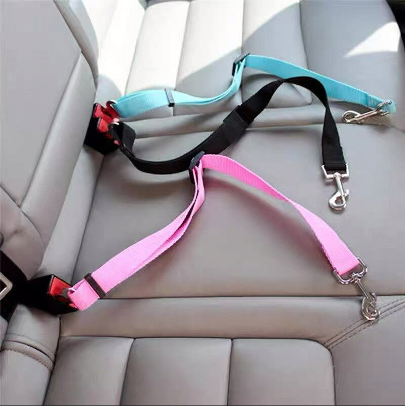 Entiesのペット用 シートベルト 犬 猫 動物 車 移動 調節可能な犬のリードカー用品車用犬用安全ベルト,調節可能な犬用多機能安全ベルト | 耐摩耗性犬用シートベルト、ユーザーフレンドリーな車両用ペットアクセサリー｜アングル3