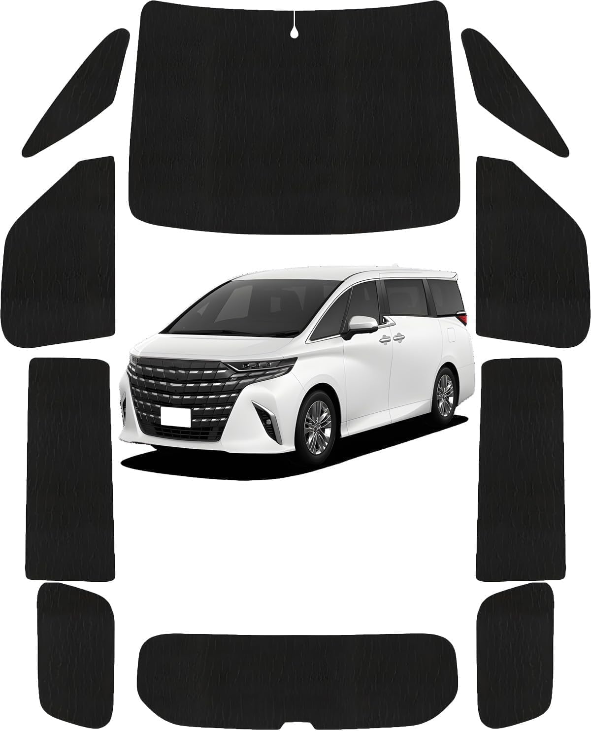 ★期間限定P3倍！★【アルファード40系 専用 】サンシェード新型 全面 フルセット 日除け 車中泊 断熱 遮光 UVカット 専用アクセサリー 車種専用 プライバシー保護 暑さ対策 車用 仮眠 UVカット 盗難防止 日除け 取付簡単 2023年6月～ 現行