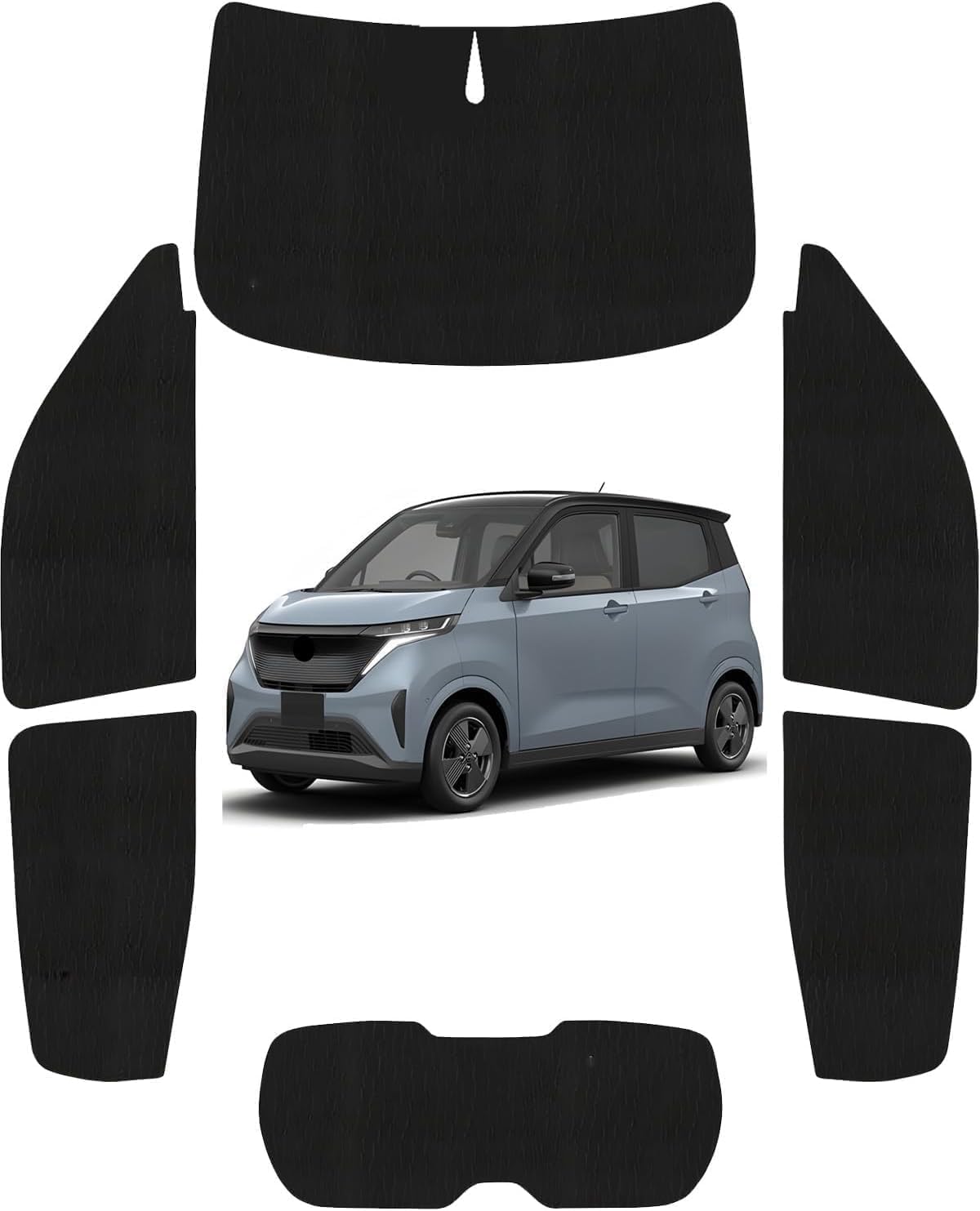 Rakuten - ★期間限定P3倍！★【日産 サクラ B6AW 専用 】サンシェード新型 全面 フルセット 日除け 車中泊 断熱 遮光 UVカット 専用アクセサリー 車種専用 プライバシー保護 暑さ対策 車用 仮眠 UVカット 盗難防止 日除け 取付簡単2022年6月～ 現行