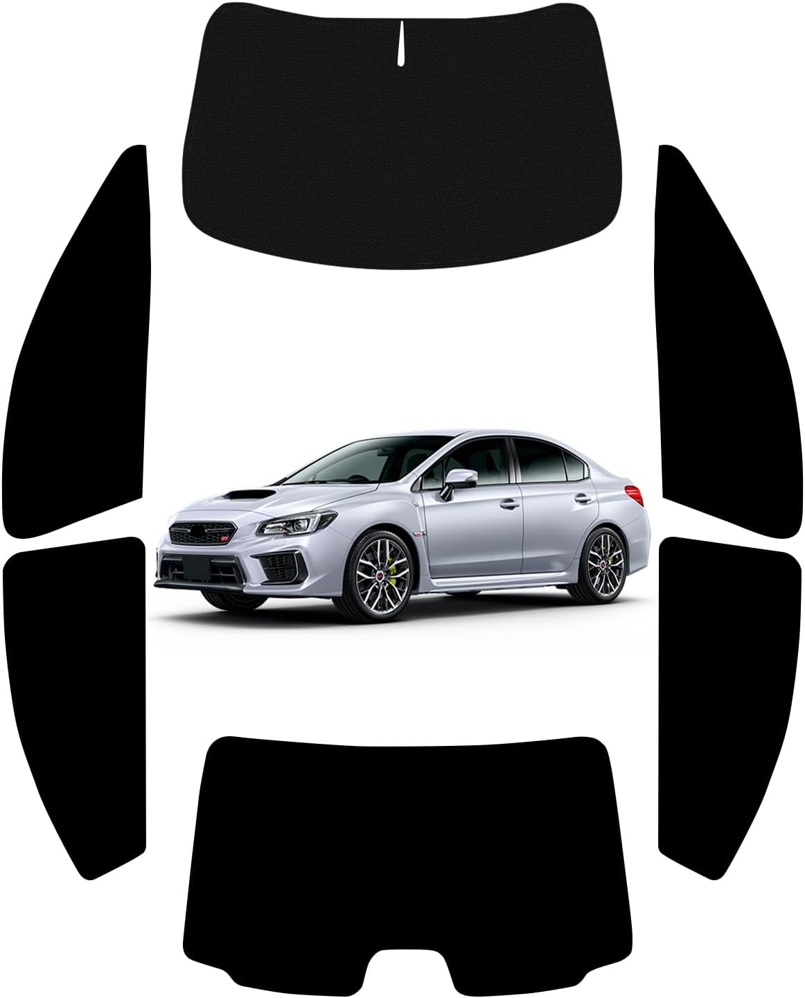【スバル WRX STI/S4 専用】サンシェード全面 フルセット 車中泊 日除け 断熱 UVカット 専用アクセサリー車中泊 ブラックメッシュサンシェードニッサン スズキ WRX STI/S4 車種専用 プライバシー保護 暑さ対策 車用 仮眠 UVカット 盗難防止 日除け 取付簡単
