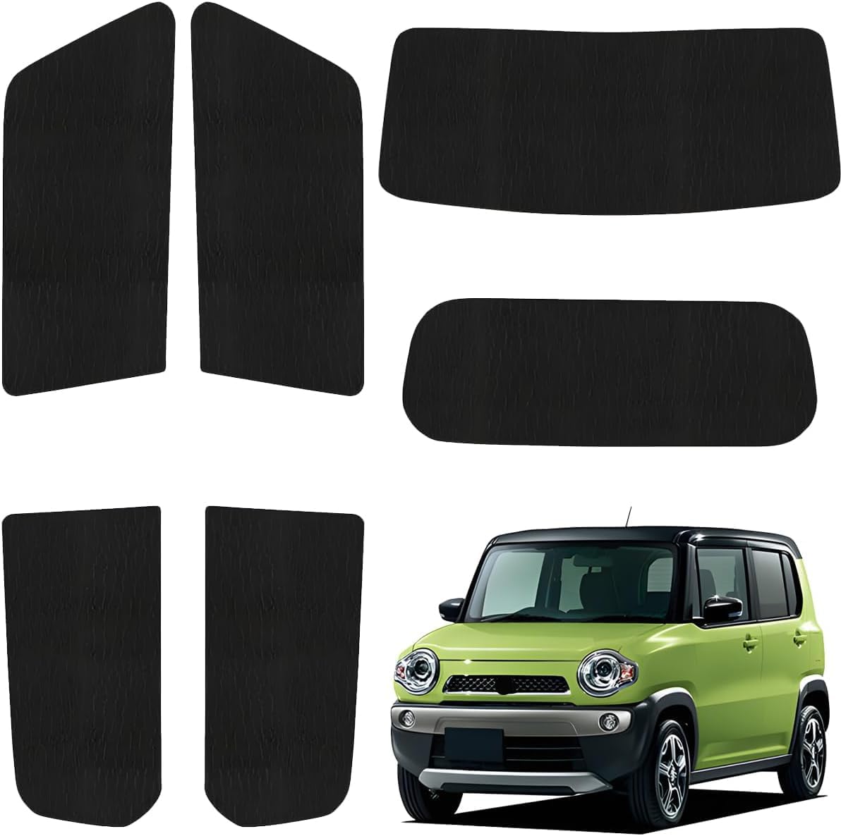 Rakuten - 【スズキ ハスラー MR31S 専用】サンシェード全面 フルセット 車中泊 日除け 断熱 UVカット 専用アクセサリー車中泊 ブラックメッシュサンシェード ハスラー MR31S 車種専用 プライバシー保護 暑さ対策 車用 仮眠 UVカット 盗難防止 日除け 取付簡単