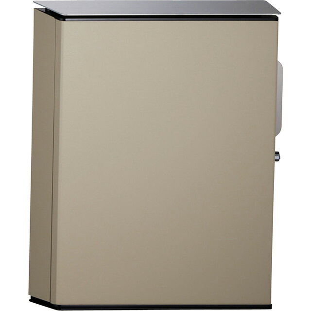 ユニソン 壁掛けポスト Vico ヴィコ WH 左開きタイプ シリンダー錠 上入れ前出し マットベージュ色