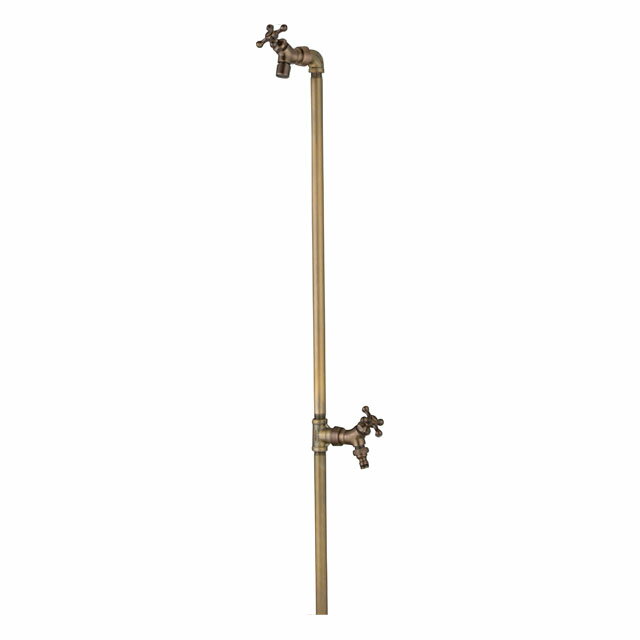 ユニソン 水栓柱 バルスタンド 左右仕様 蛇口2個セット プラス