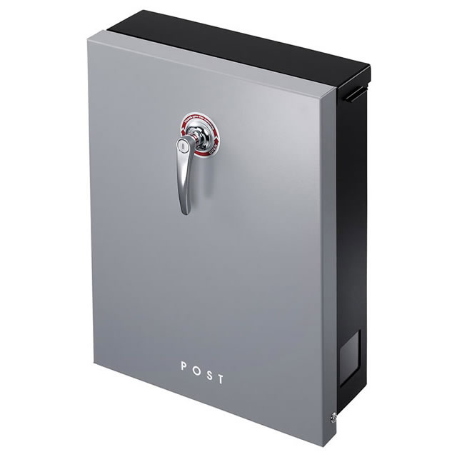 美濃クラフト 郵便ポスト LEAP リープ LEP-AG アッシュグレー色 鍵付き