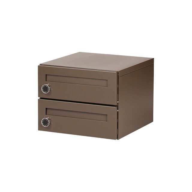 エスディエス 集合住宅向け 宅配ボックス 宅配キーパーA スタンダード ポストユニット ウォルナットブ..