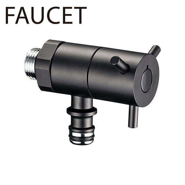 ユニソン 水栓 蛇口 プレーンフォーセット ホース用蛇口 ローター ブラック