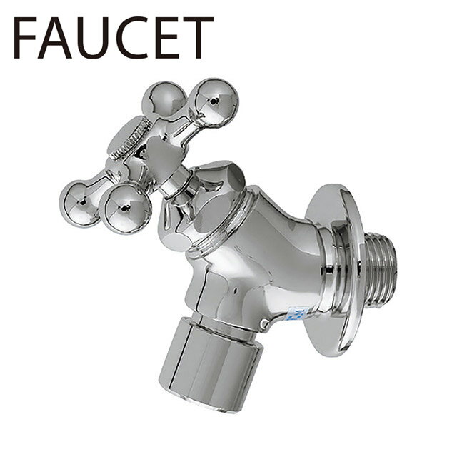 ユニソン 水栓 蛇口 プレーンフォーセット クロスミニ シルバー