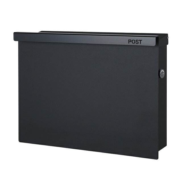 Rakuten - オンリーワン 郵便ポスト ノイエキューブ アラビカ GM1-EZA1-D 壁掛け仕様 D ブラック ダイヤル鍵付き