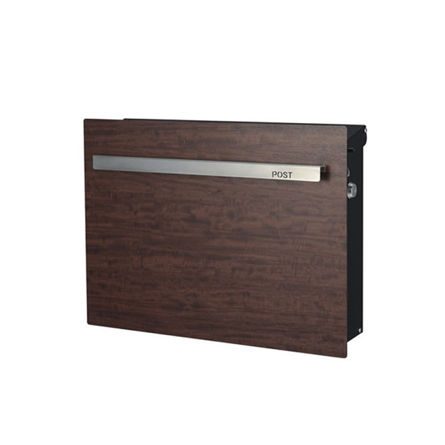 Rakuten - オンリーワン 郵便ポスト ノイエキューブ ウッド プリマべラ GM1-EZ503-N 壁掛け仕様 シリンダー鍵付き